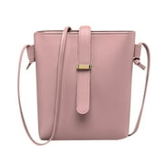 JeashCHAT Crossbody Bag for Women Clearance, Trendy Casual Crossbody Purse, Zipper Pocket, Small Women's Shoulder Sling Handbag Cell Phone Purse, Gift for Girlfriend Mother Wife Daughter (Pink)
